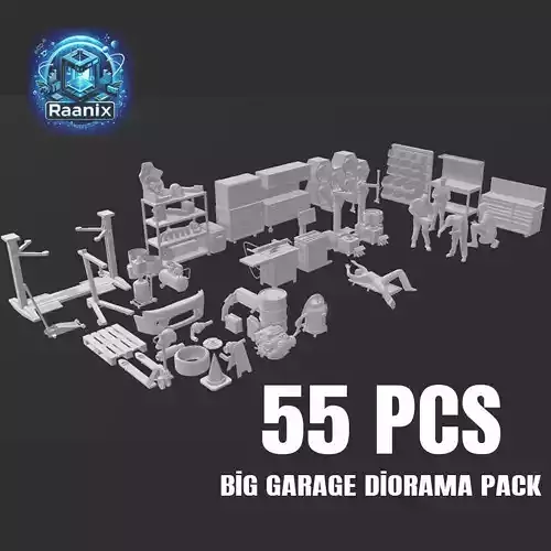 DIORAMA GARAGE DIECAST 1  64 1  43 1  24 1  18 AND MORE 3D print model