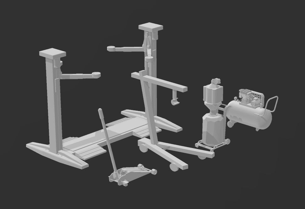 DIORAMA GARAGE DIECAST 1  64 1  43 1  24 1  18 AND MORE 3D print model_9