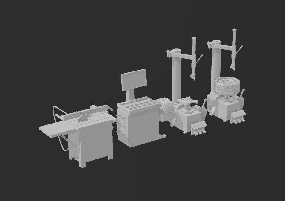 DIORAMA GARAGE DIECAST 1  64 1  43 1  24 1  18 AND MORE 3D print model_3