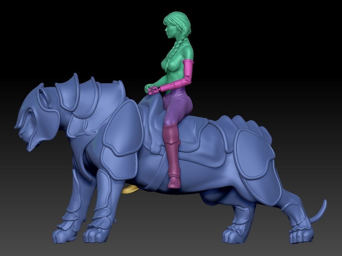 APOCALYPSE MAD BATTLE BIG CAT 3D print model_2