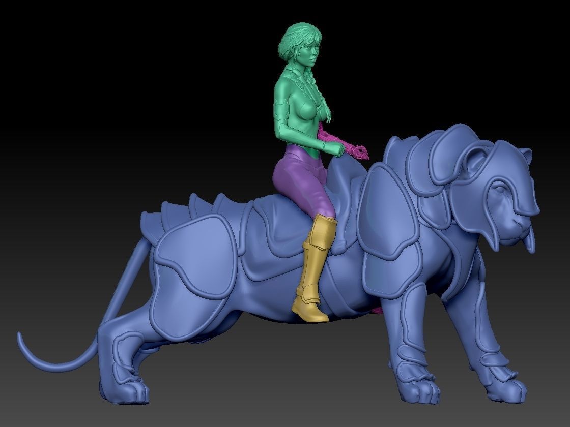 APOCALYPSE MAD BATTLE BIG CAT 3D print model_7