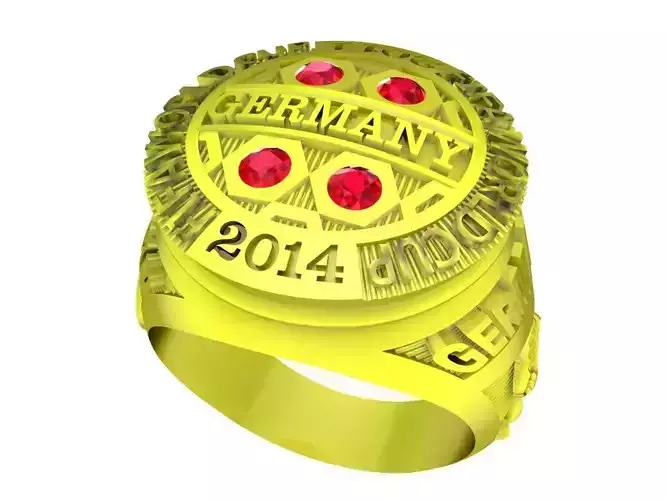 5074 Germany Men Ring 3D print model