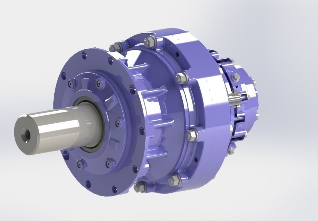 Epicyclic gearbox 3D model_2