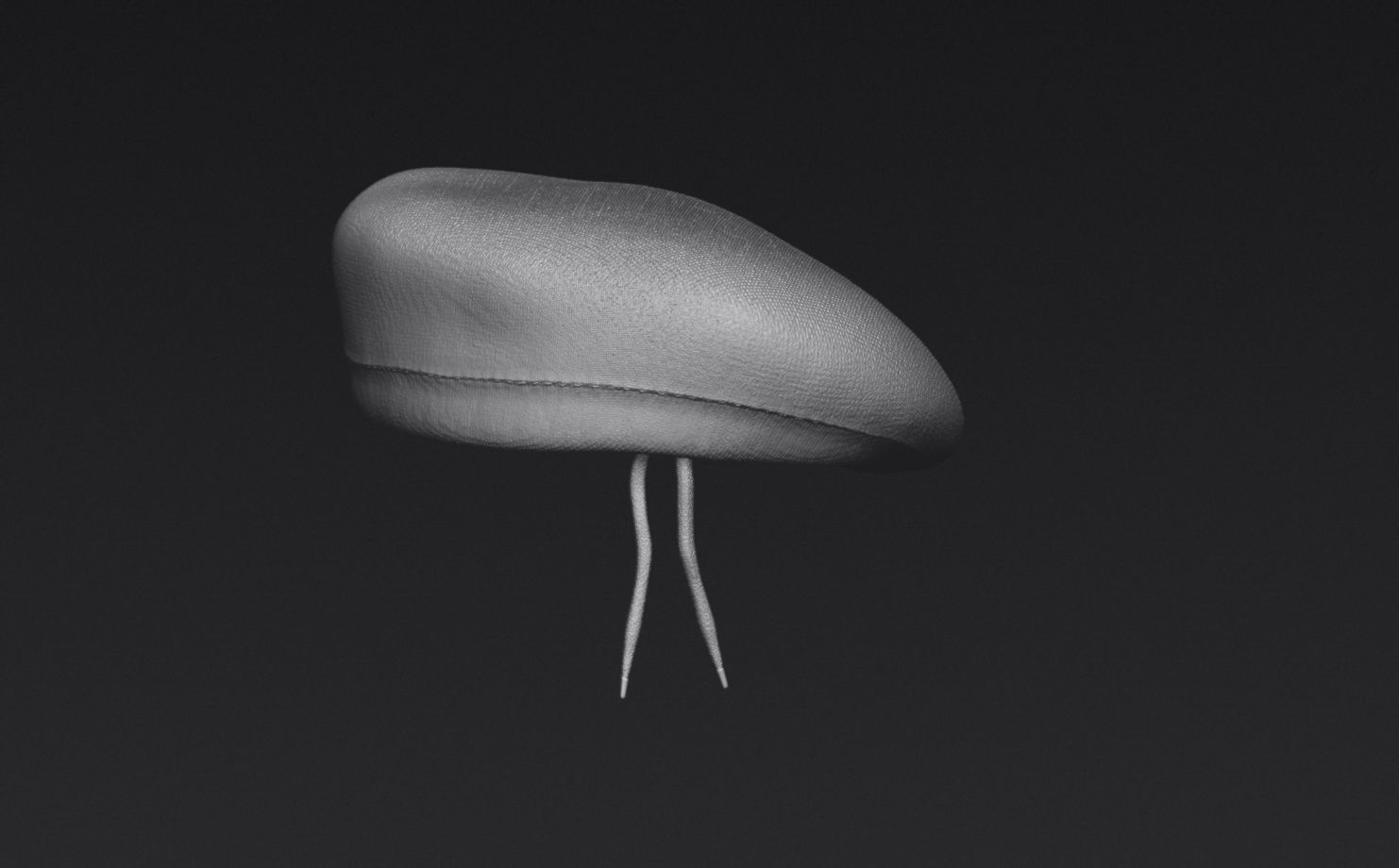  Military hat Beret  3D print model_8