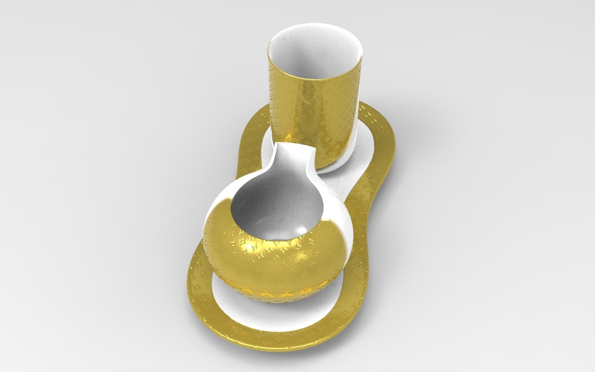Kopl Milk Set Low-poly 3D model_3