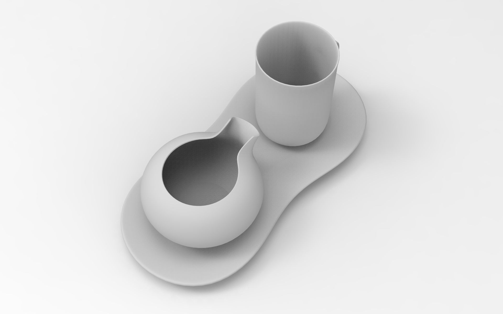 Kopl Milk Set Low-poly 3D model_8