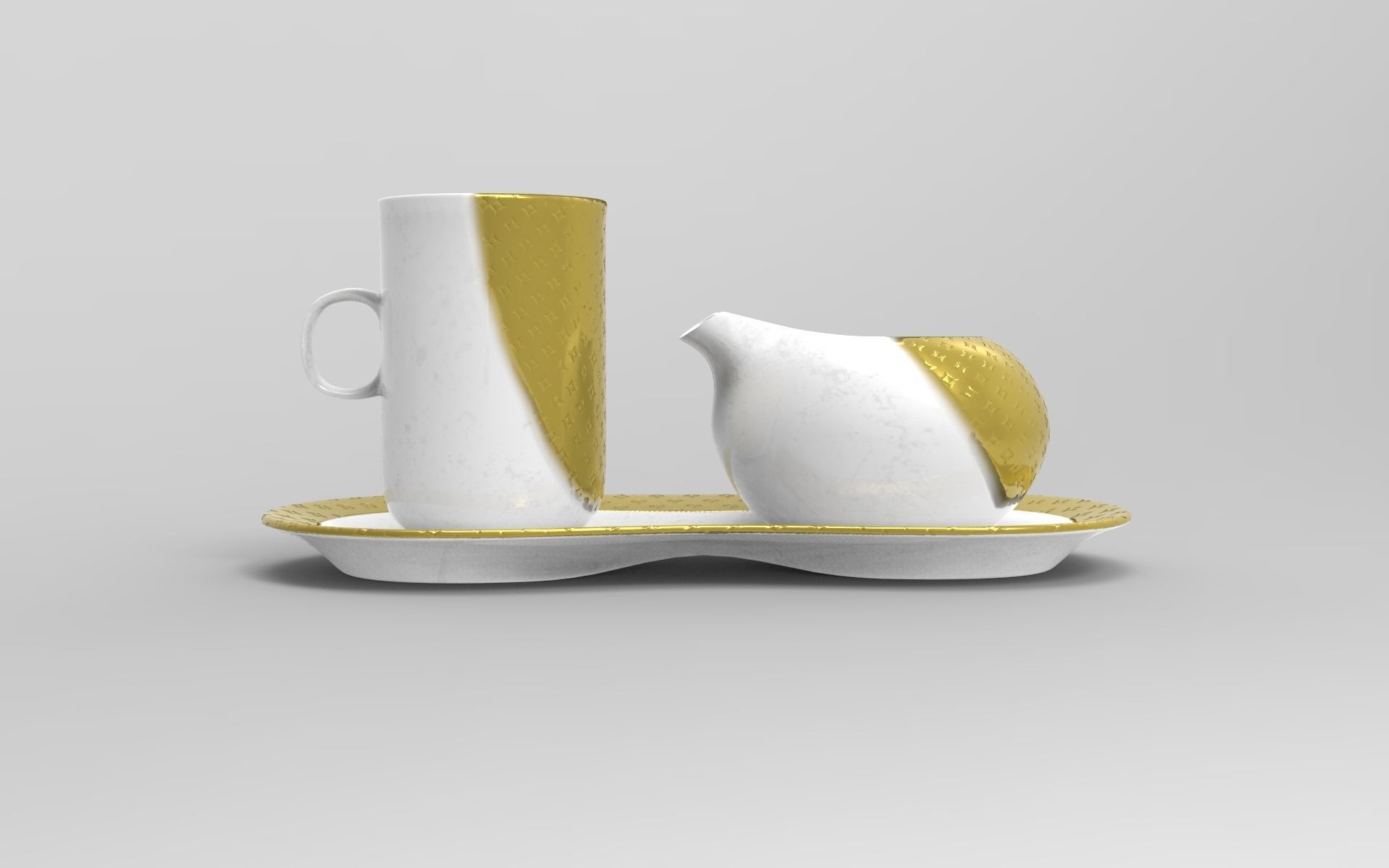 Kopl Milk Set Low-poly 3D model_4