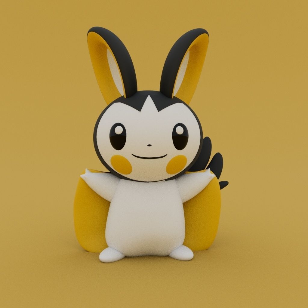 Emolga - Pokemon 3D model 3D printable | CGTrader