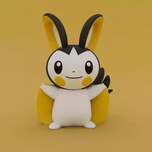 Emolga - Pokemon 3D print model