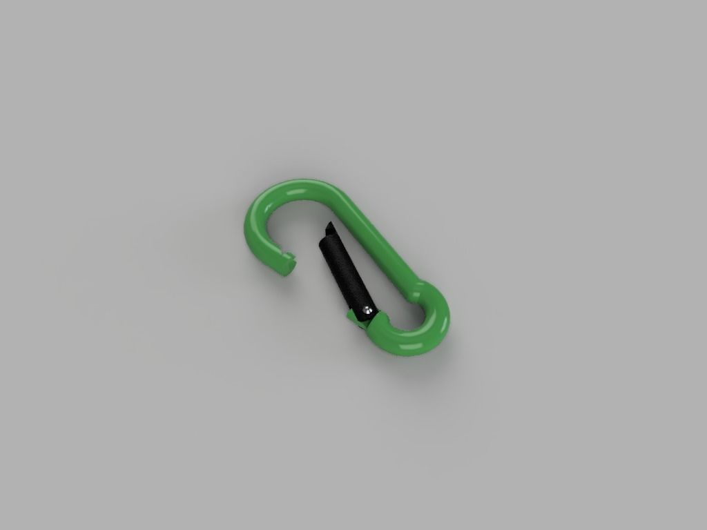 Carabiner 3D print model_1