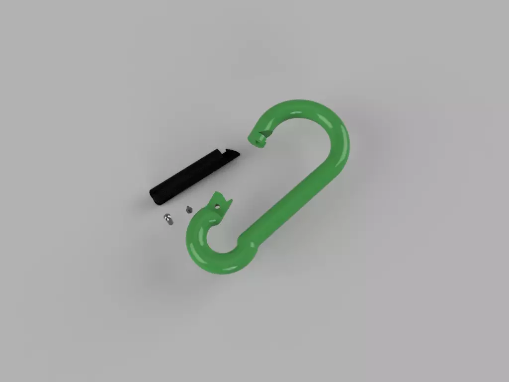 Carabiner 3D print model_0