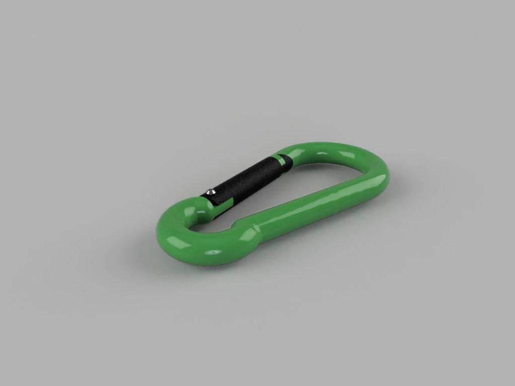 Carabiner 3D print model_2
