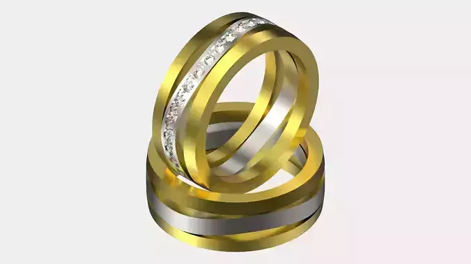 Ring fine married ring 3D print model