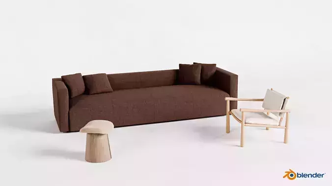 Breuer Sofa-Hyde Chair-Weston Accent Stool