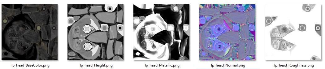 Postapocalypse gasmask with hood Low-poly 3D model_9