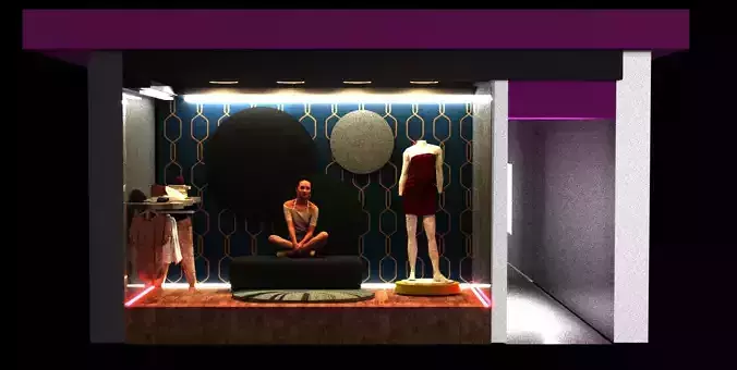 Store model 3D MAX 3D model