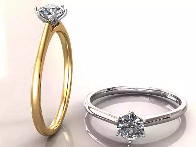 Engagement Solitaire Ring 90pt