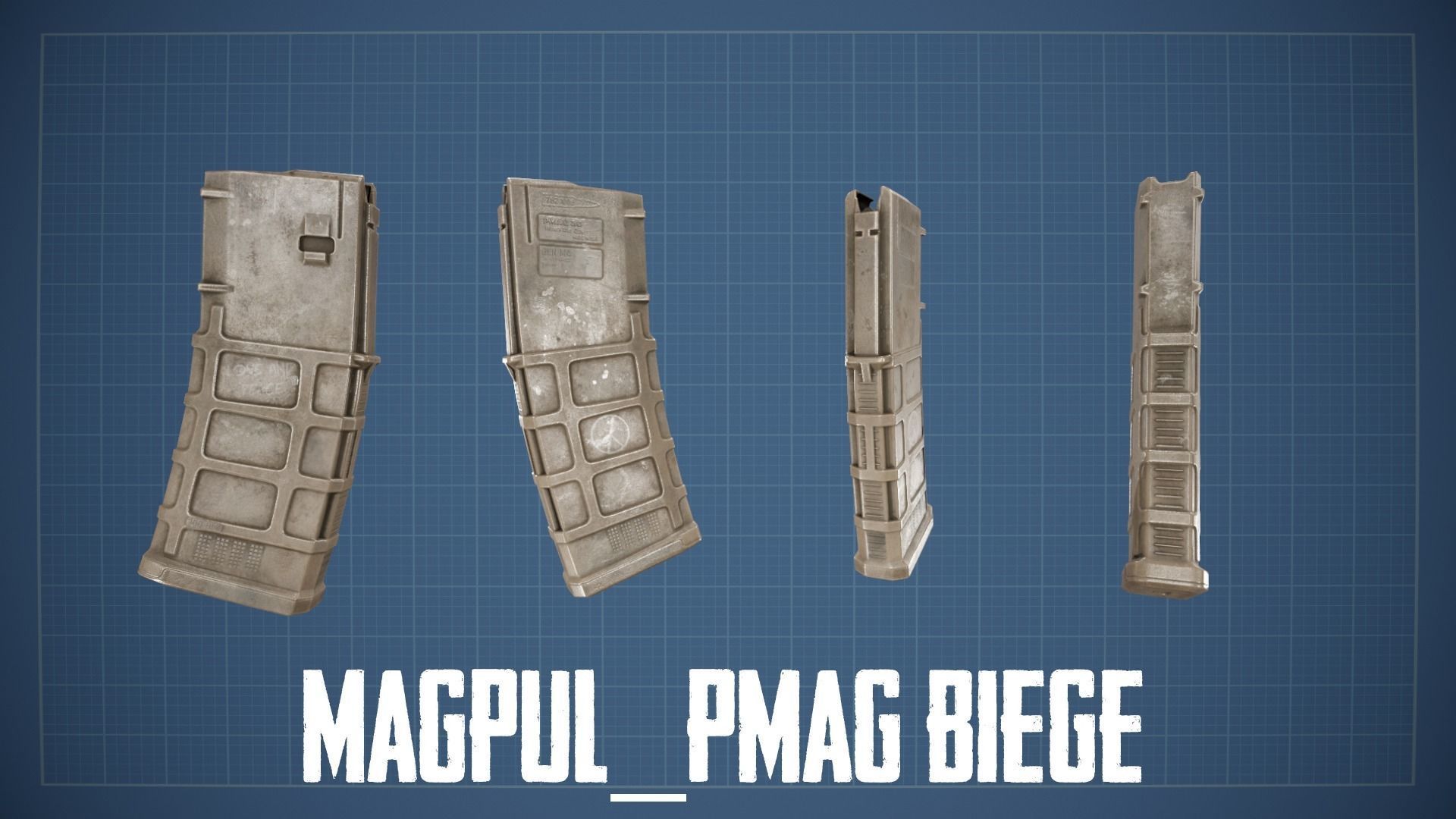 HK 416 Multi Asset Low-poly 3D model_47