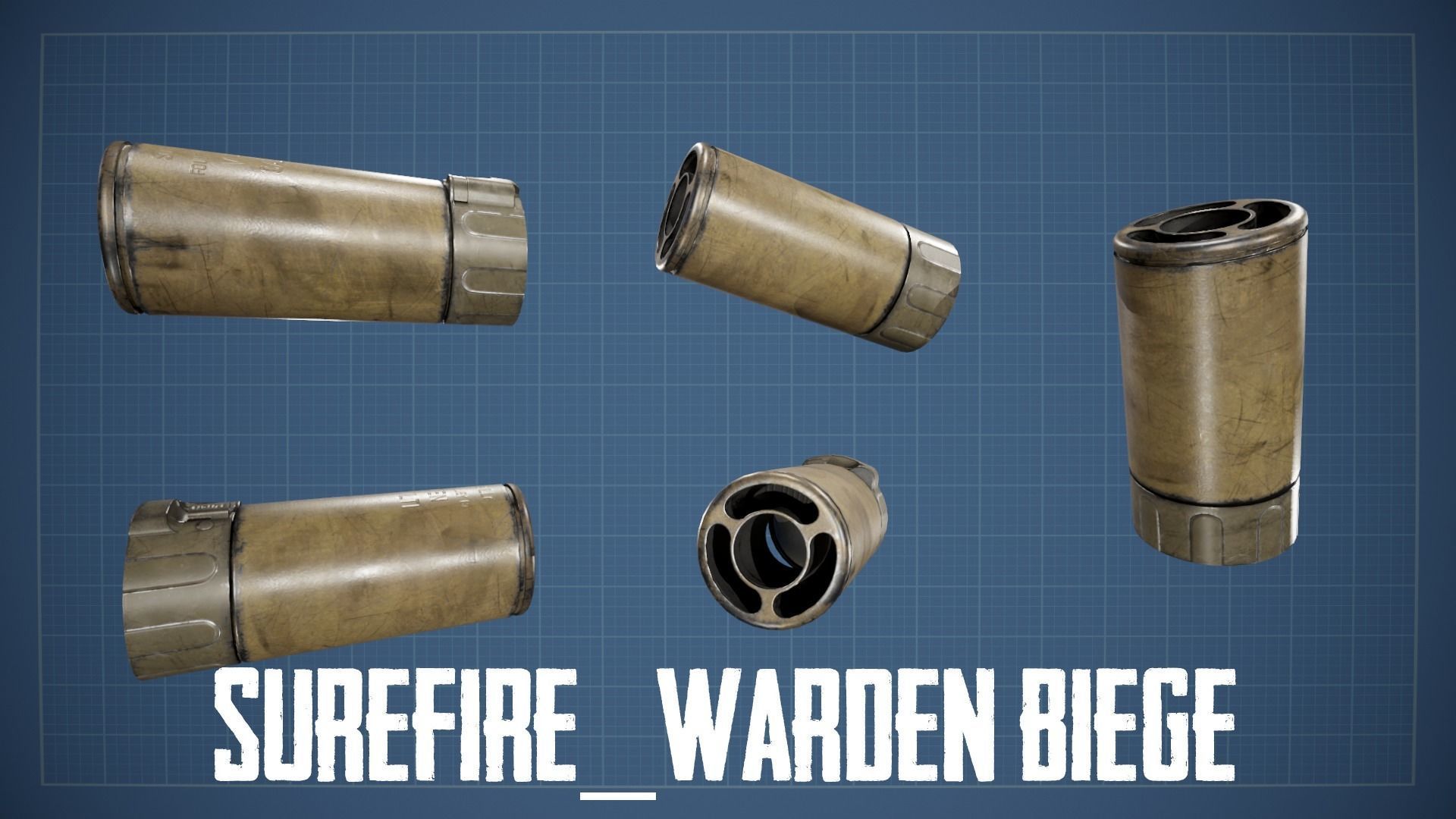 HK 416 Multi Asset Low-poly 3D model_50