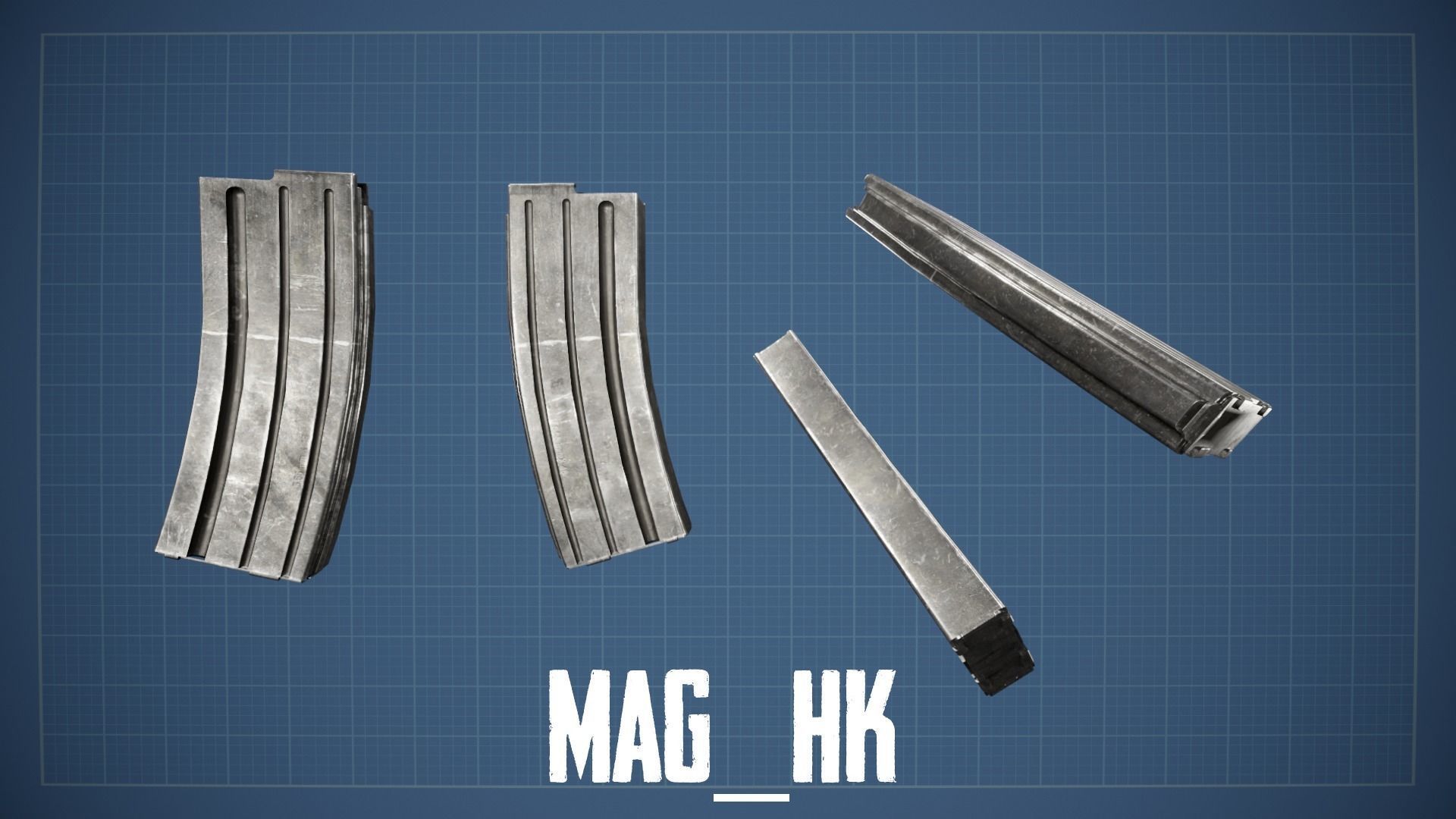 HK 416 Multi Asset Low-poly 3D model_46