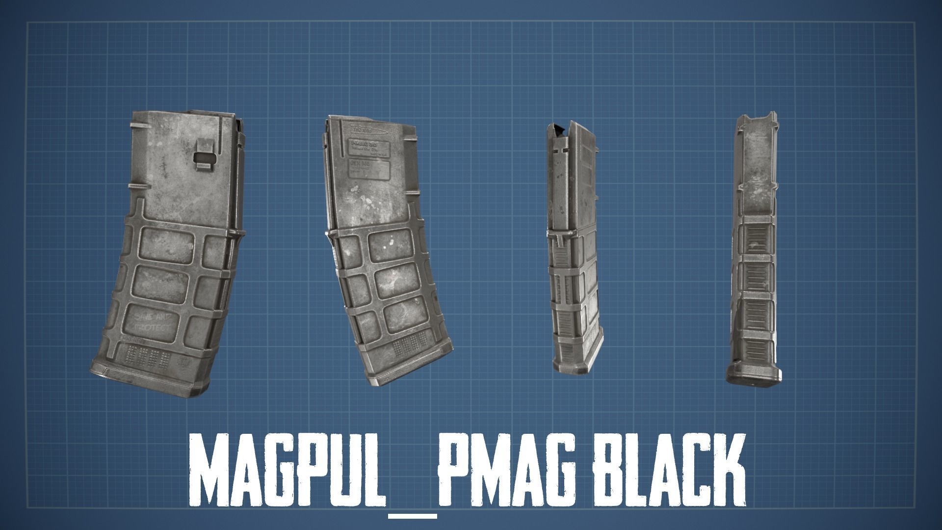 HK 416 Multi Asset Low-poly 3D model_48