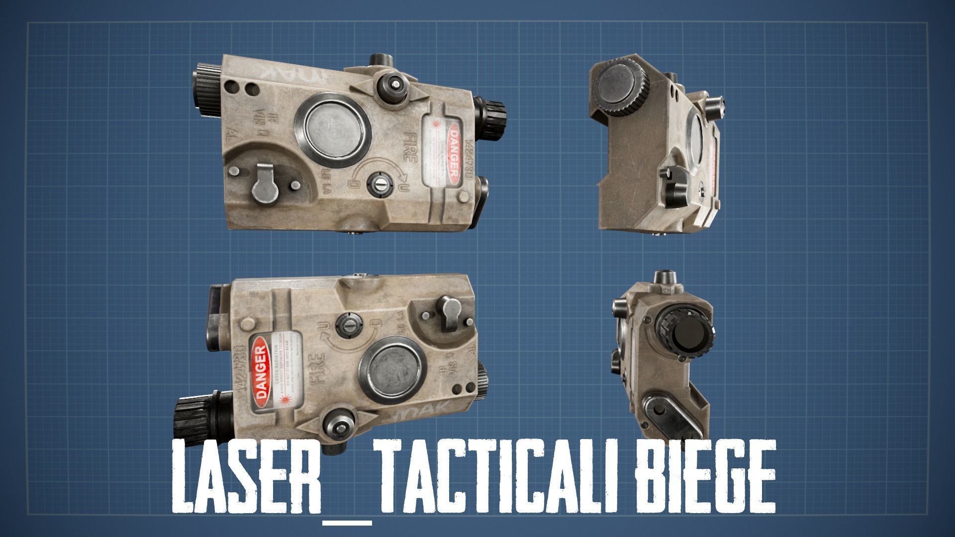 HK 416 Multi Asset Low-poly 3D model_41