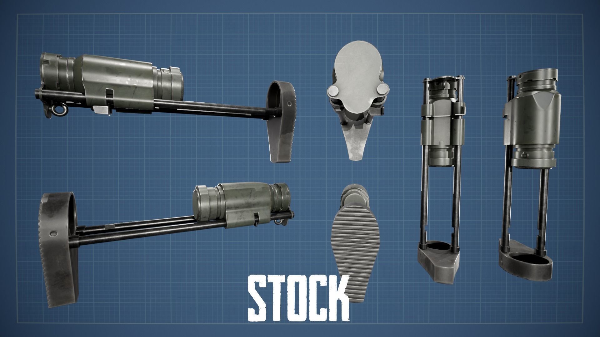 HK 416 Multi Asset Low-poly 3D model_43