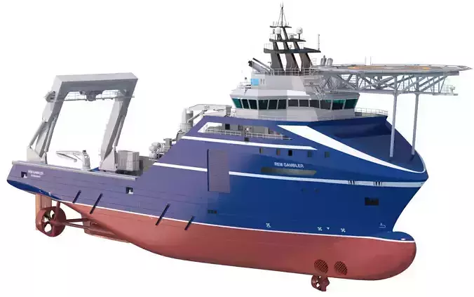Anchor Handling Tug Rem Gambler 3D model