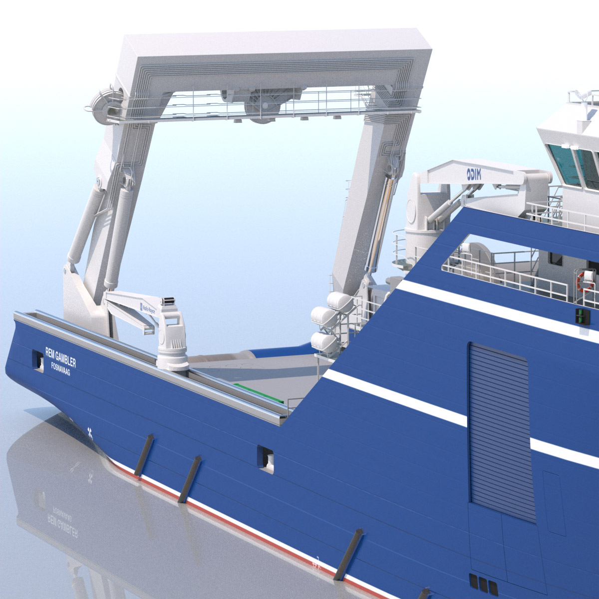 Anchor Handling Tug Rem Gambler 3D model_14