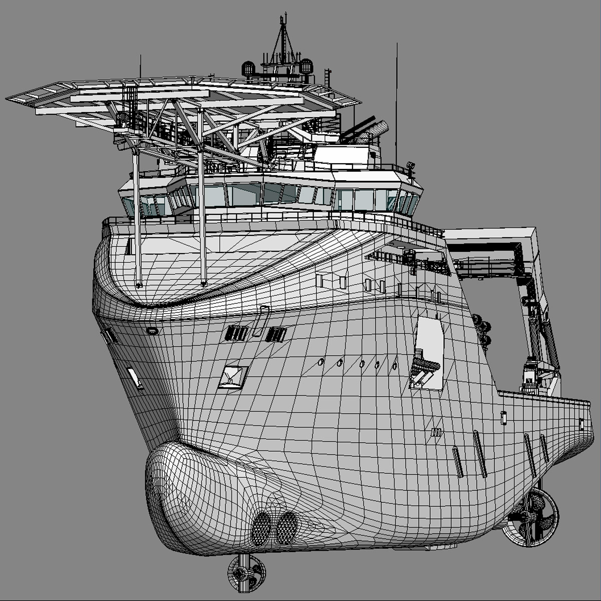 Anchor Handling Tug Rem Gambler 3D model_8