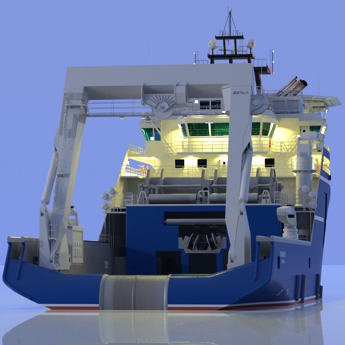 Anchor Handling Tug Rem Gambler 3D model_21