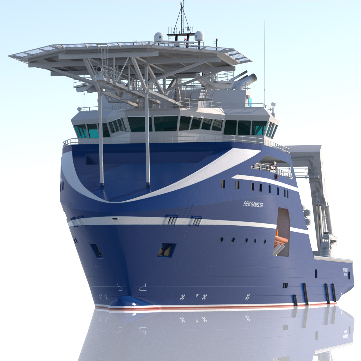 Anchor Handling Tug Rem Gambler 3D model_3