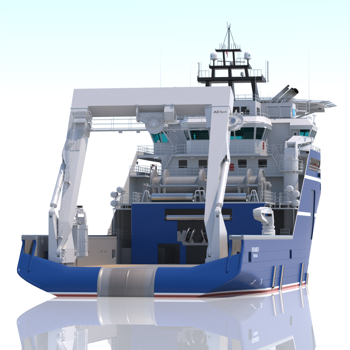 Anchor Handling Tug Rem Gambler 3D model_5
