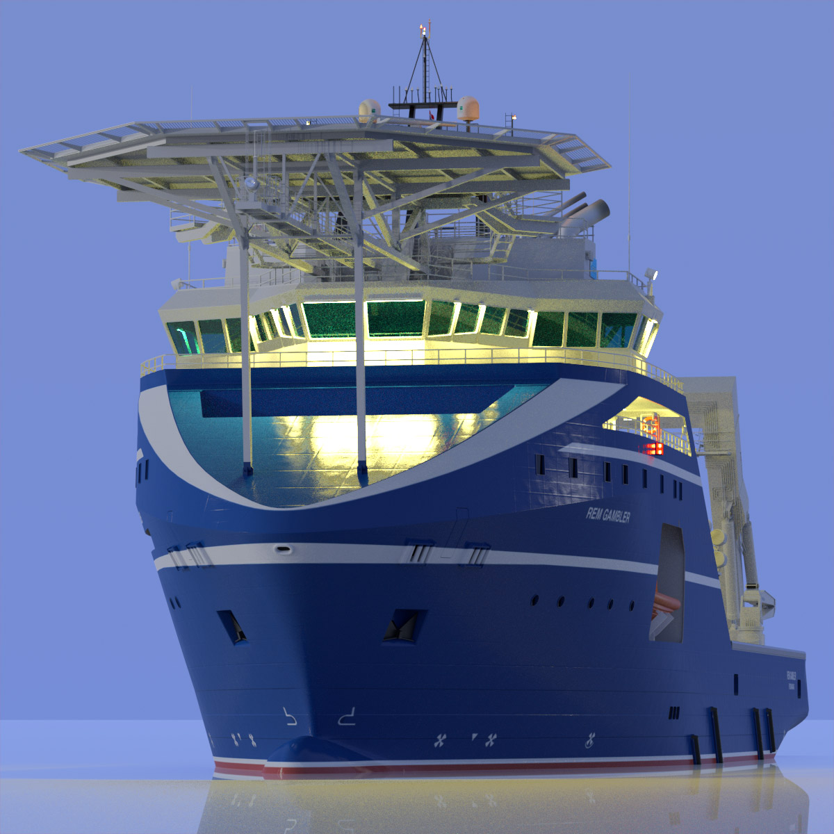 Anchor Handling Tug Rem Gambler 3D model_20