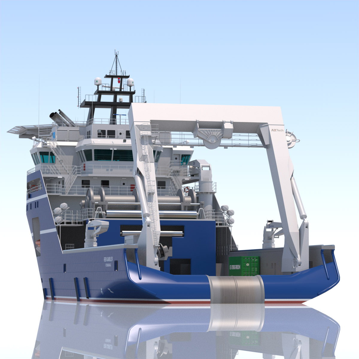 Anchor Handling Tug Rem Gambler 3D model_6