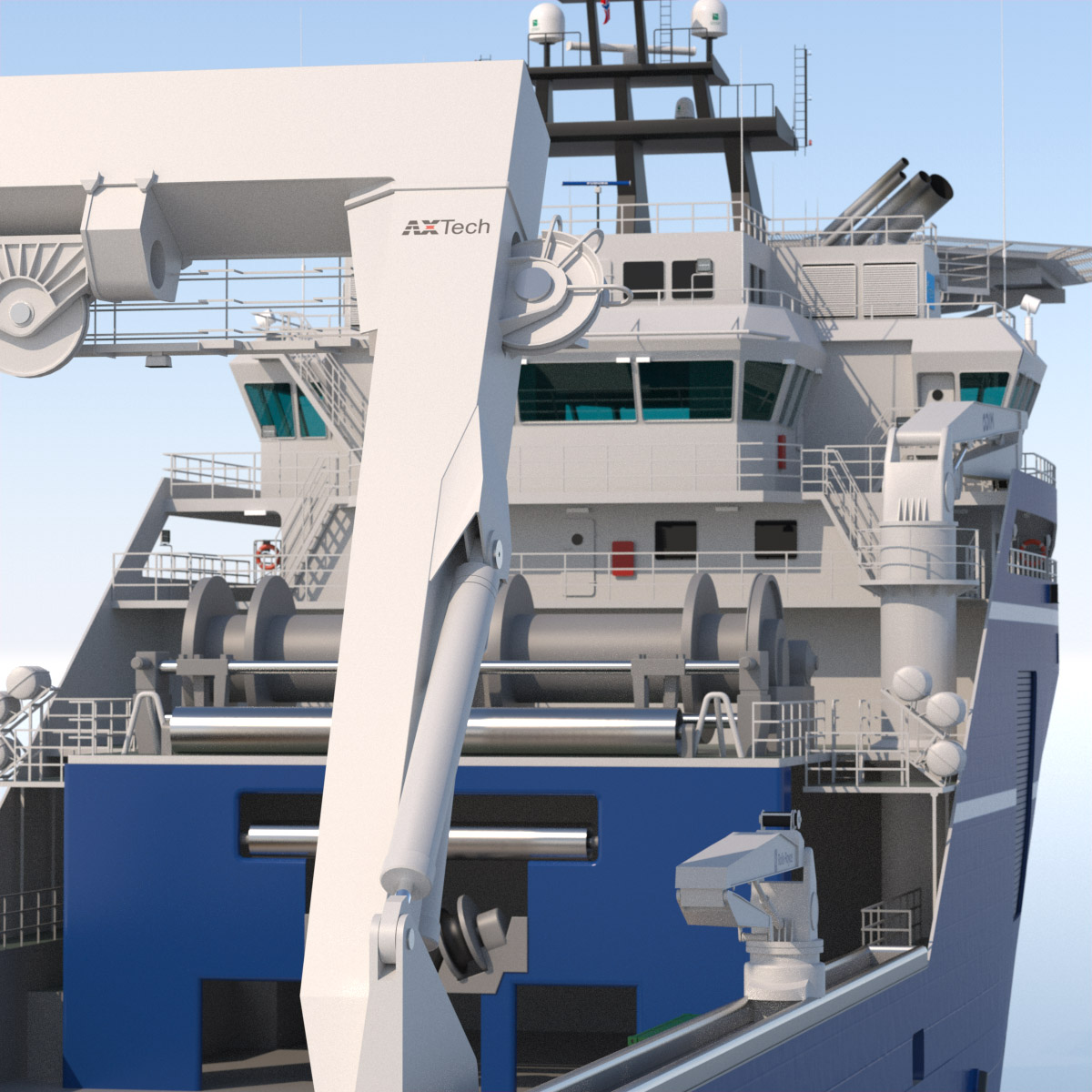 Anchor Handling Tug Rem Gambler 3D model_15