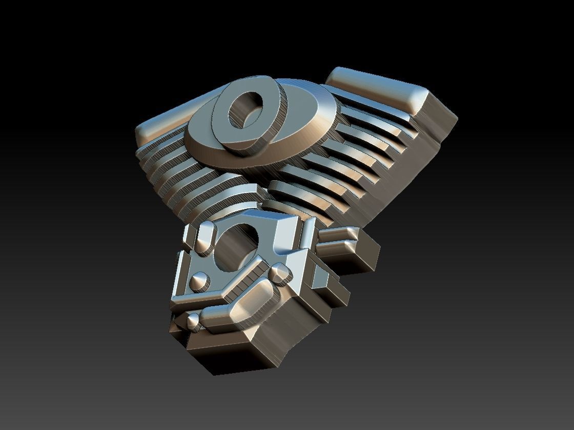 Motor Harley 3D print model_6