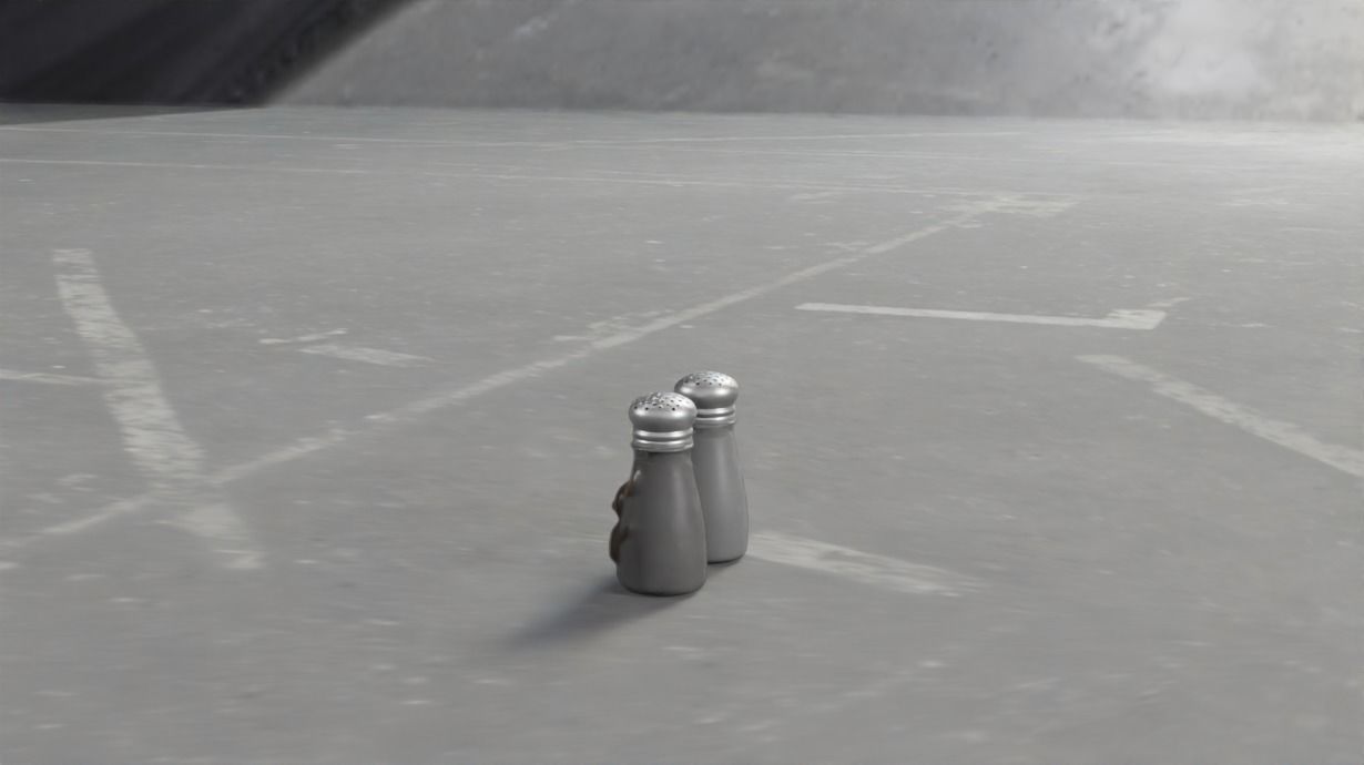 Festive Salt and Pepper Shakers Low-poly 3D model_3