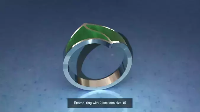 Enamel ring collection