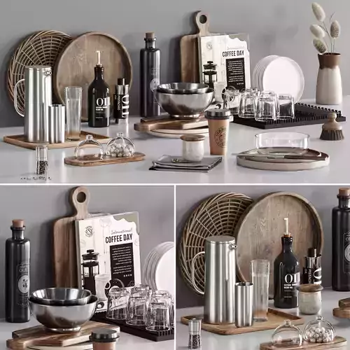 kitchen accessories056 3D model