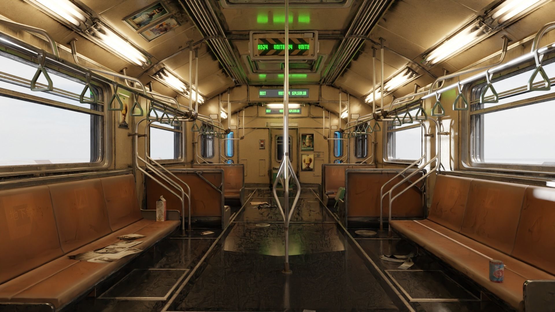 High -end high -speed rail subway flight attendant 3D model | CGTrader