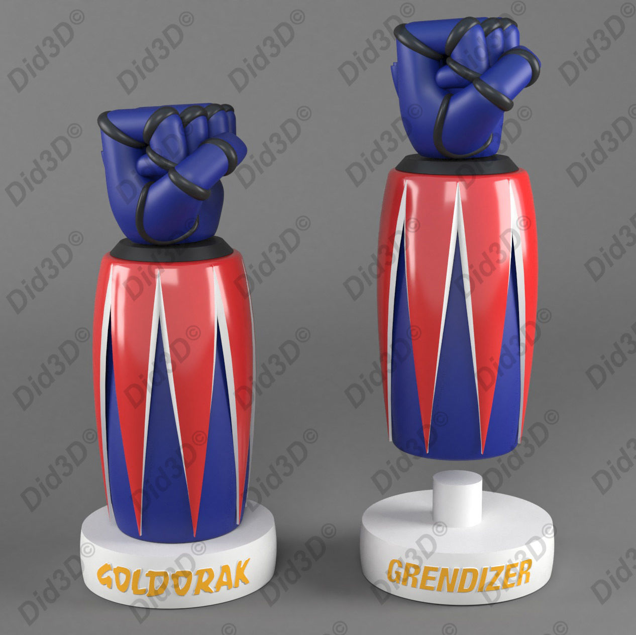GOLDORAK FIST ONLY  Did3D  3D print model_2