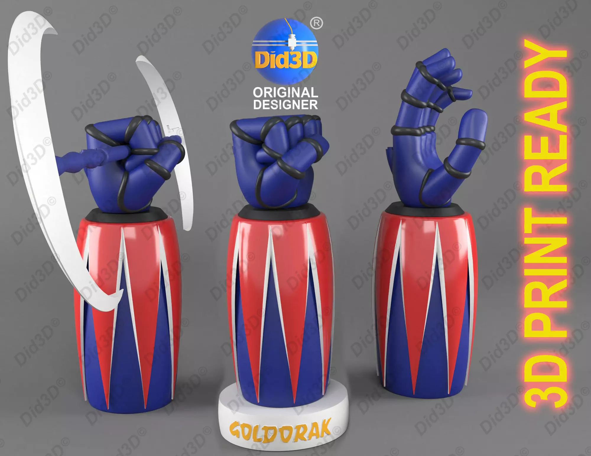 GOLDORAK FIST ONLY  Did3D  3D print model_0