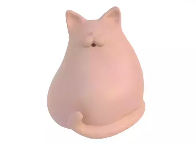 Cat sculpture 3D model