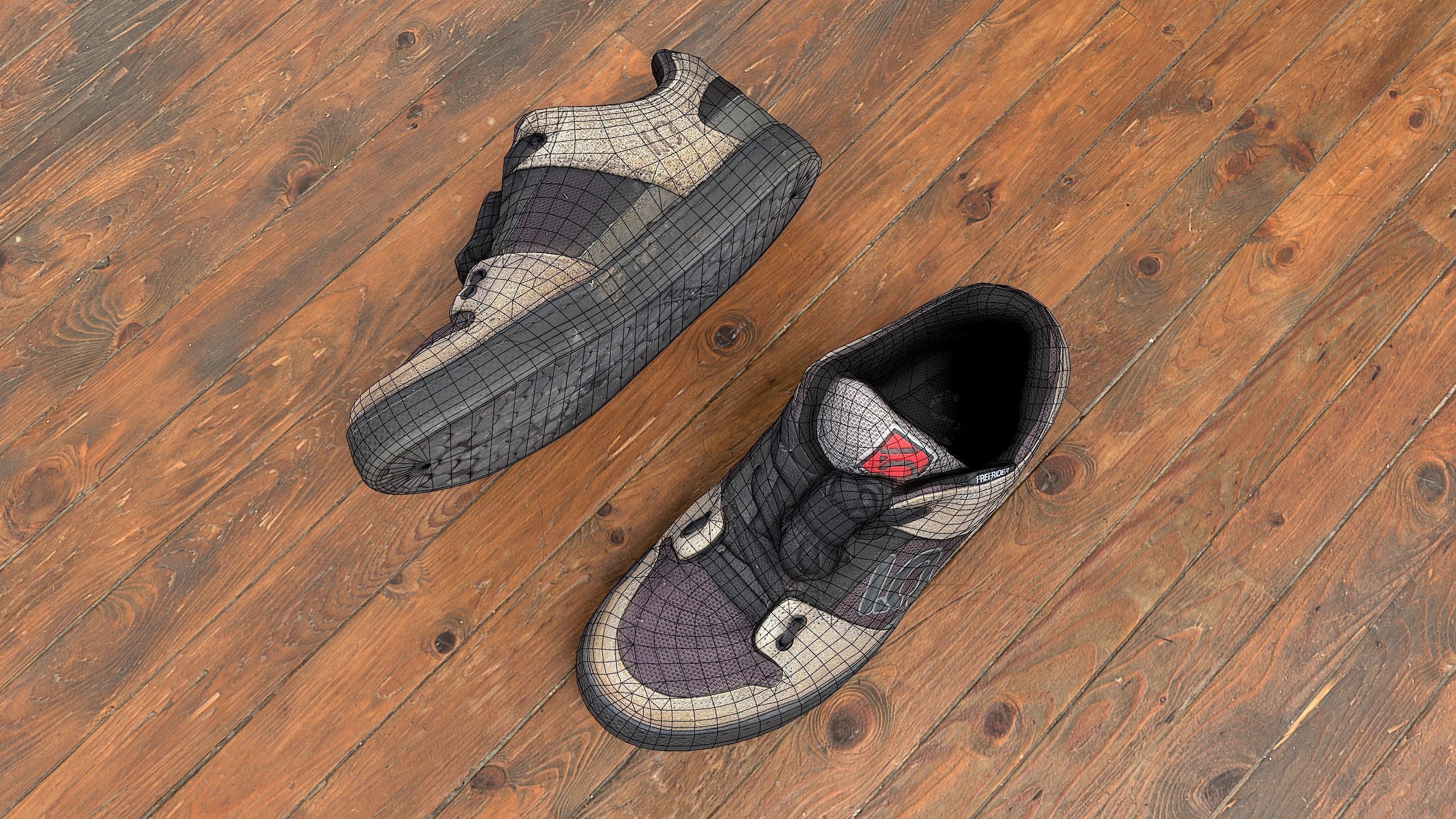 Fiveten Freeraider mtb shoes Low-poly 3D model_5