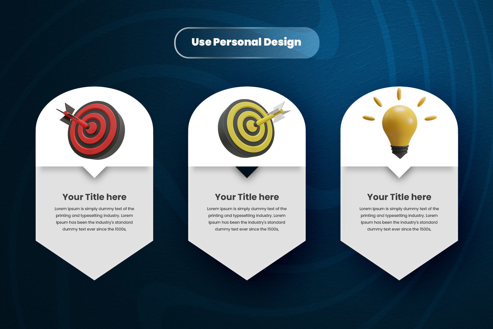 Business target 3d Illustration  Icon Pack  3D model_3