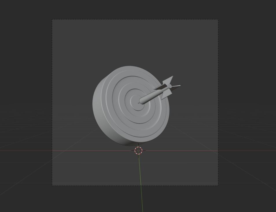 Business target 3d Illustration  Icon Pack  3D model_7