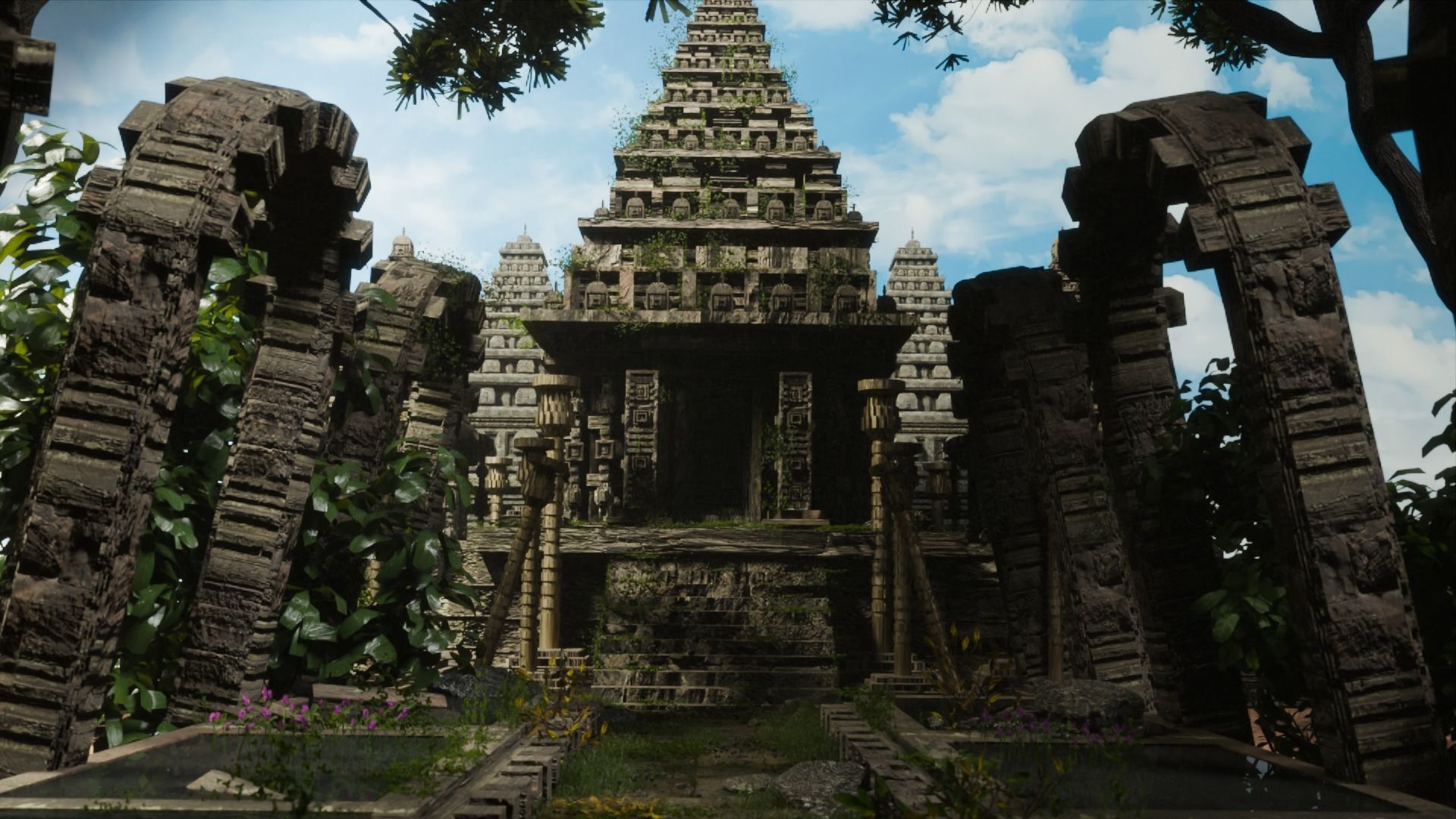 Temple Asset Pack  3D model Low-poly 3D model_1