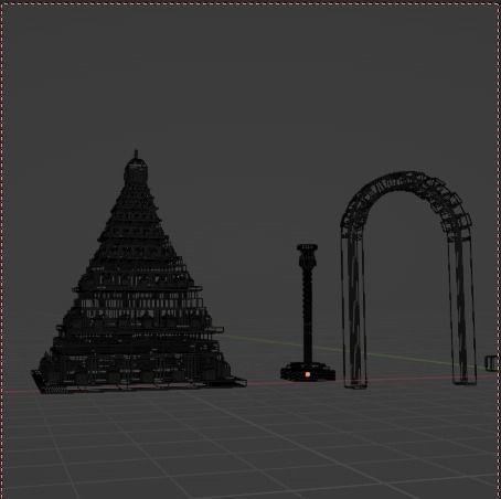 Temple Asset Pack  3D model Low-poly 3D model_9