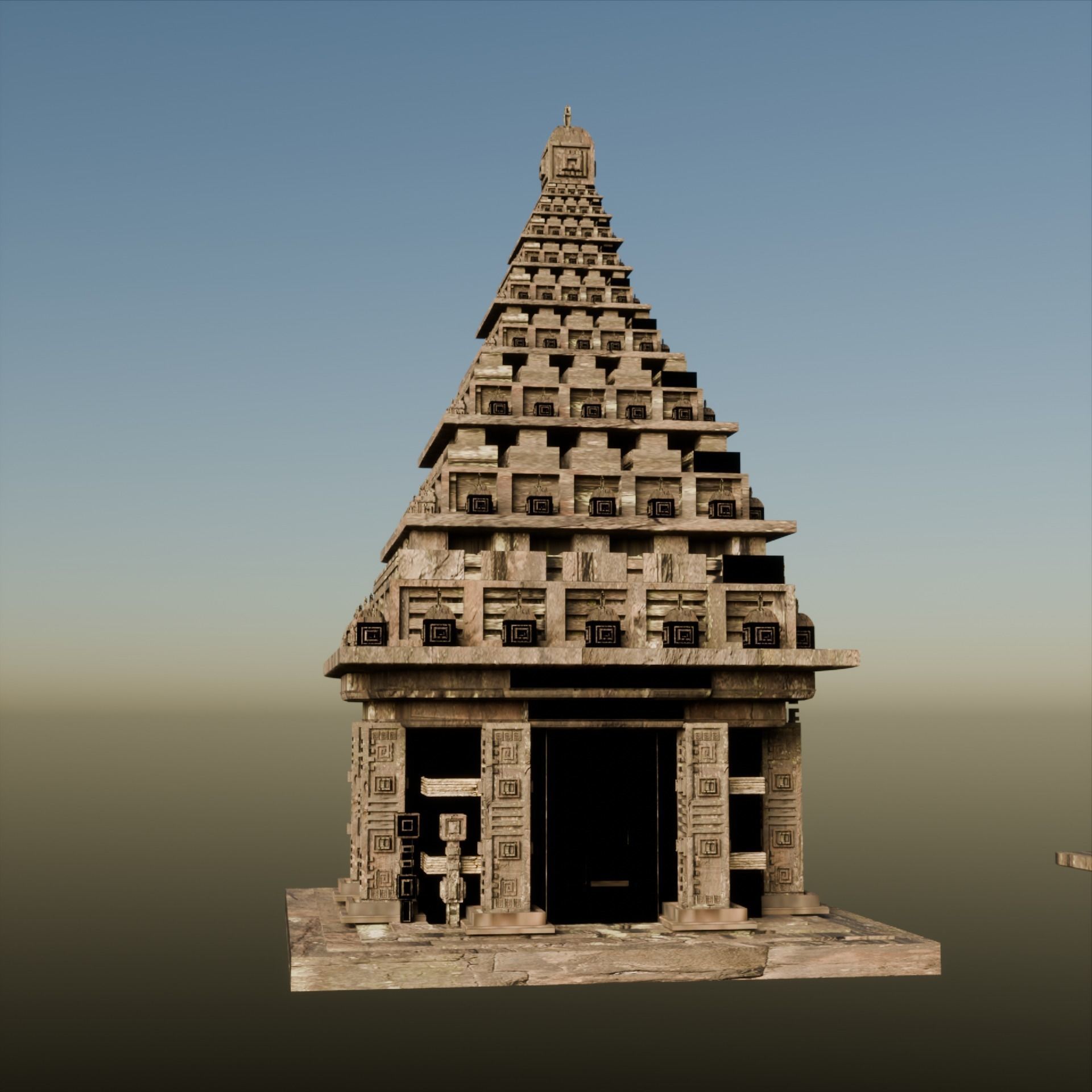 Temple Asset Pack  3D model Low-poly 3D model_4